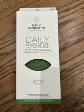 Daily Concepts Leaves of Life Silicone Body Scrubber New In Box