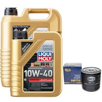 MotoröL Set Leichtlauf 10W-40 Liqui Moly 6 Liter + ÖLfilter FüR Maserati Saab