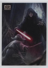 2024 Topps Chrome Star Wars Galaxy Refractor Yoda Emperor Palpatine #4 0a3b