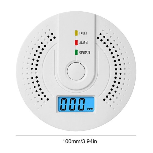 Battery Powered Digital CO Detector with LED Alarm for Home Safety - Picture 6 of 6