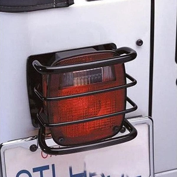 For Jeep Wrangler 1987-2006 Rampage Euro Black Tail Light Guards - Изображение 2 из 2