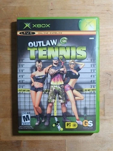 Outlaw Tennis (Microsoft Xbox, 2005) CIB Tested Authentic Clean
