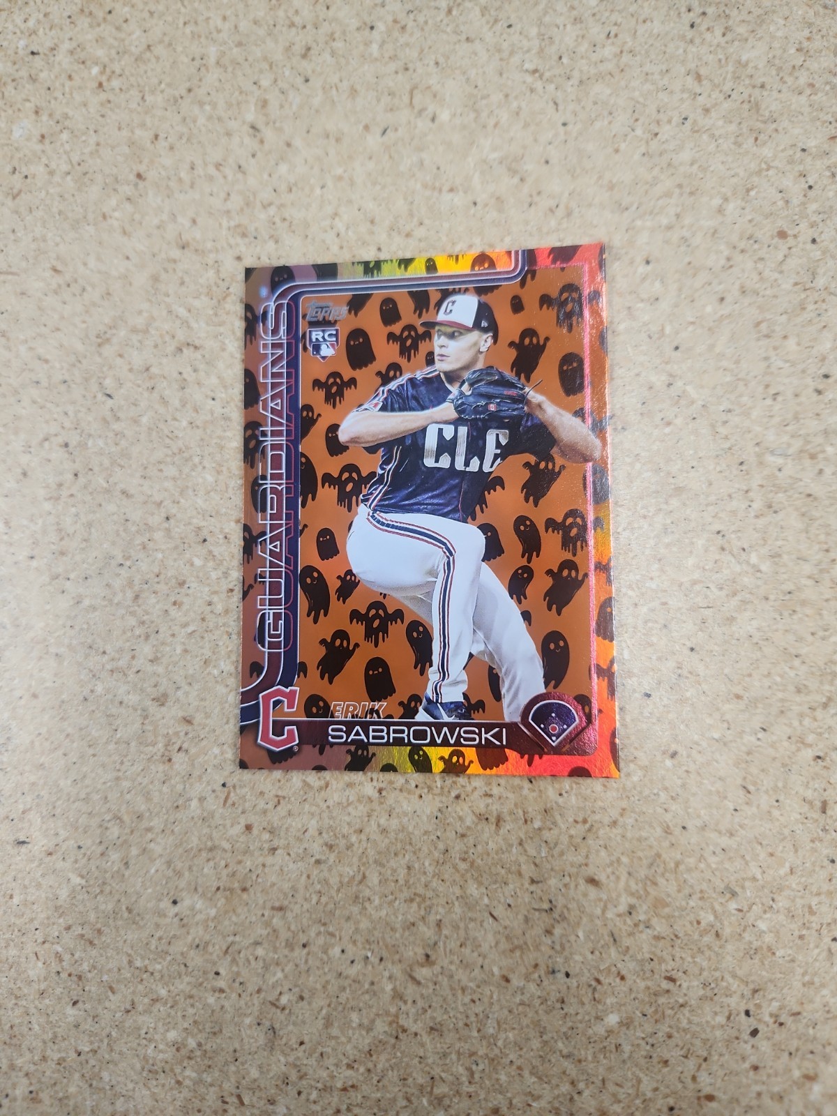 2025 Topps Update Erik Sabrowski RC #US284 HOLIDAY GHOST FOIL RC SP