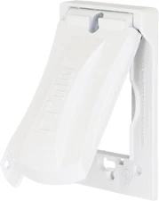 Hubbell-Bell MX1050W 1-Gang Weatherproof Universal Metal Flip Cover, Vertical/Ho