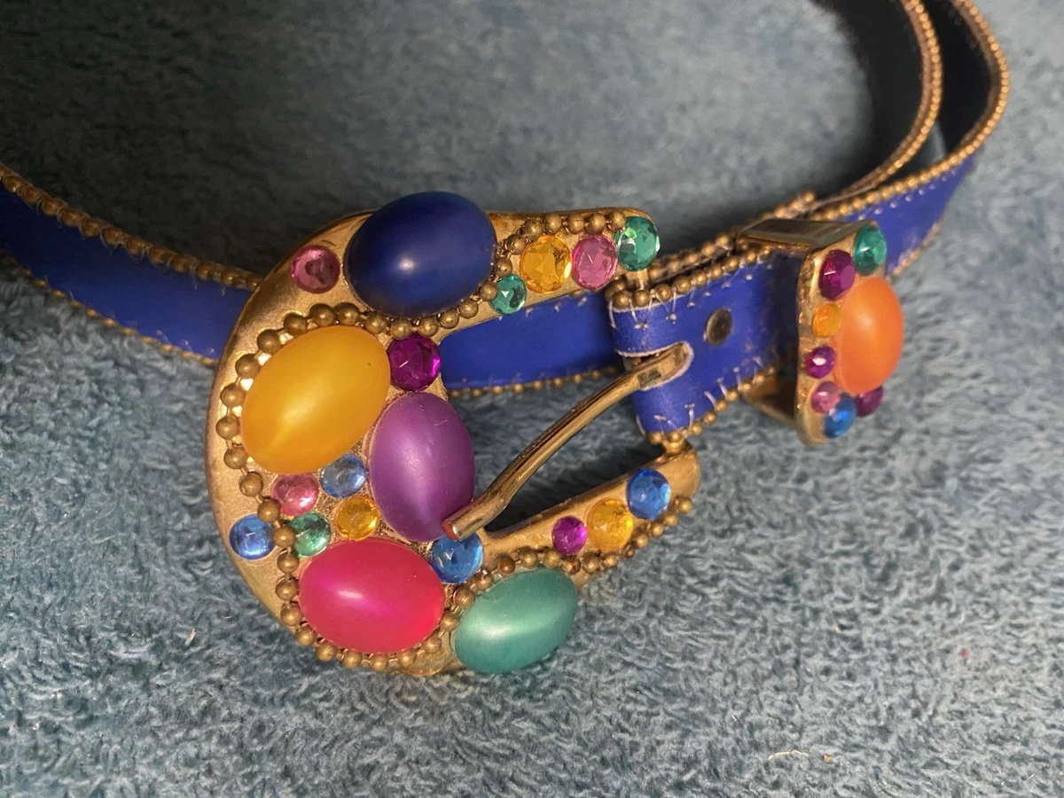 Beaded Blue Belts for Women for sale | eBay display picture 3