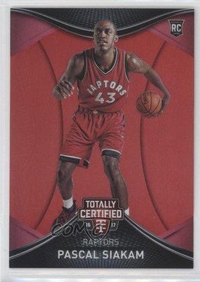 2016 Panini Totally Certified Rookies Red /199 Pascal Siakam #119 Rookie RC h8k