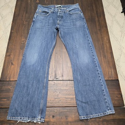 Vintage Levis 512 Bootcut Mens 34x32 (Fit 33x31) Blue Button Fly Denim Rare Y2K