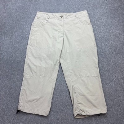 Jack Wolfskin Trousers Womens Size 14 Brown Hiking Mountain Outdoor Pants Lady