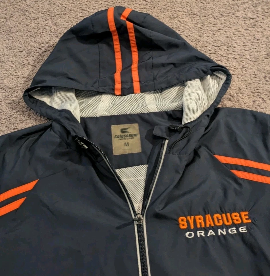 Colosseum Syracuse Orange Full Zip Windbreaker Jacket Men's Medium - Image 3 of 4