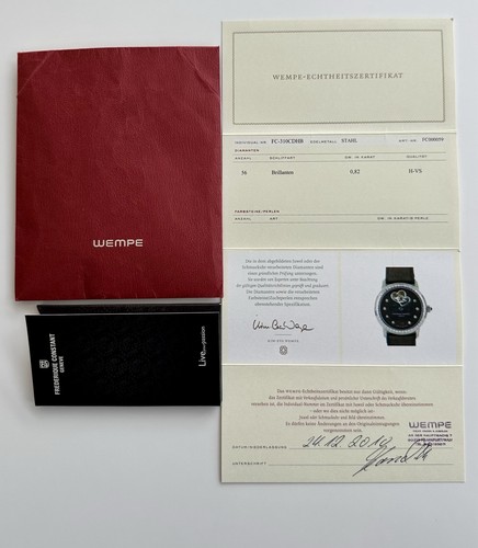 frederique constant automatik Damen Armbanduhr, 56 Diamanten - Bild 9 von 13