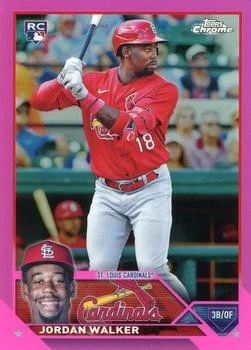 Jordan Walker 2023 Topps Chrome #209 Pink Refractors St. Louis Cardinals