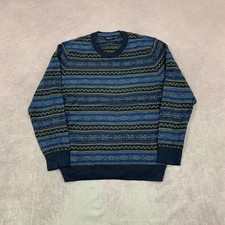 Nautica knitted jumper Abstract patterned knit sweater Men's XL