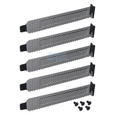 Lot Of 5 PCI Slot Cover PC Filter Hard Steel Mesh Dust Filter Blanking Plate