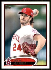 Dan Haren 2012 Topps #601 Los Angeles Angels MLB READ FREE SHIPPING AutographDen