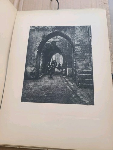 Benor Kalter 1928 grande foglio 12 stampe vedute della città vecchia di Gerusalemme - Foto 6 di 12