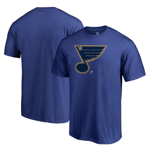 Męska koszulka Royal St. Louis Blues statyczne logo