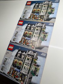 NEW LEGO Green Grocer 10185 Modular Buildings Instruction Manuals Full Set of 3