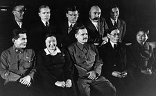 Members of the First Session of the Supreme Soviet N Yezhov are an- Old Photo