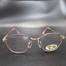 Looney Tunes Eyeglass Frames Kids Gold Purple Pink Speckle B020 Festival Vintage
