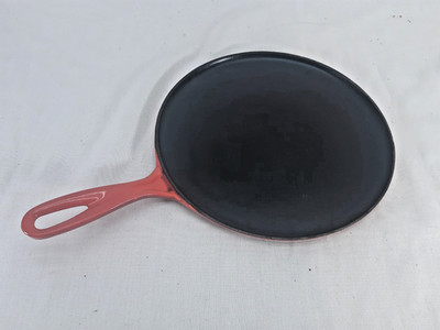 LE CRUSET ENAMEL CASTIRON CREPE PAN #27 10.5 INCH