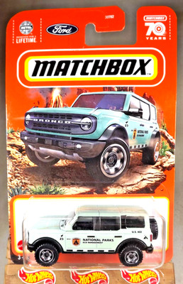 2023 Matchbox Ford Series 25/100 2021 FORD BRONCO National Parks Green wFlowerSp