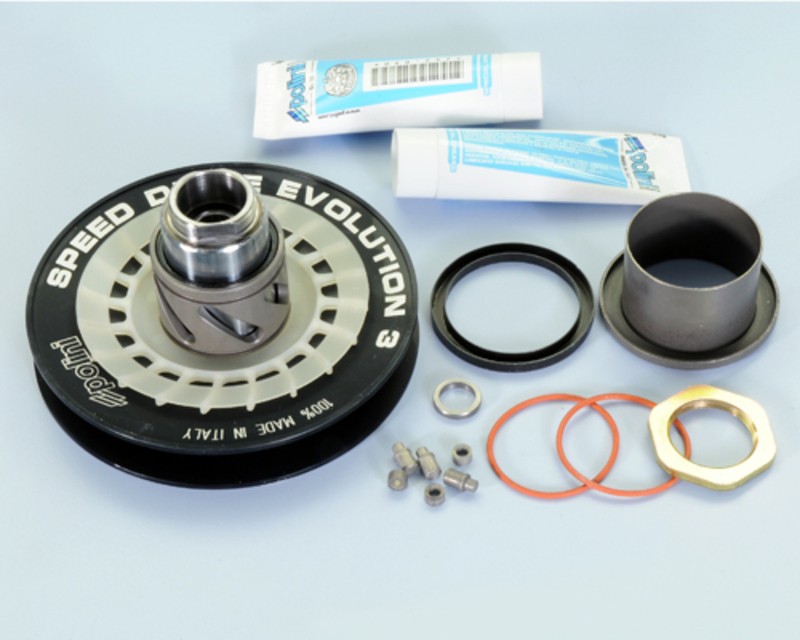Poulie POLINI Speed Drive Evolution 3 usinage CNC pour moteur Minarelli 128mm