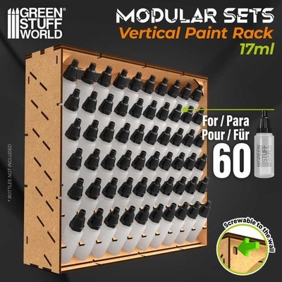 Green Stuff World: Modular Storage [Vertical] - Paint Tool Brush - Desk or Wall