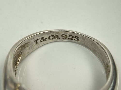 TIFFANY & CO 925 STERLING SILVER DOME SIZE 6.25 RING K250A - Picture 3 of 7