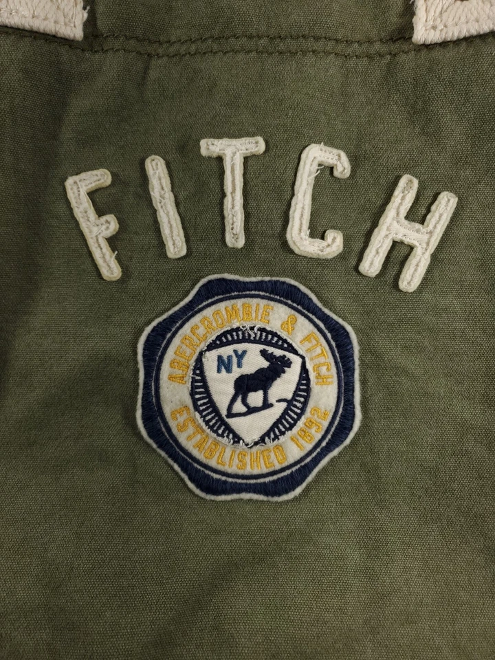 Abercrombie & Fitch зеленый NY лось книга сумка с короткими ручками - Изображение 2 из 4