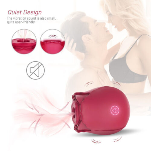 Rose Sucking Vibrators Clit Sucking Women G-Spot Massagers Sex Toys for Women - Picture 19 of 46