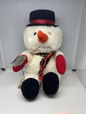 Vintage Plush Stuffed Animal Snowman from Emotions By Mattel 1987