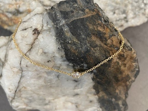 Bracciale Clogau Oro Giallo 18ct Celebrazione Fairtrade Lab Creato Diamanti - Foto 5 di 12