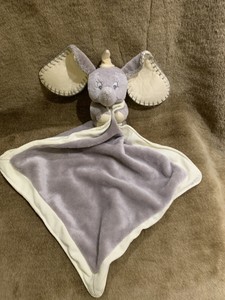 Disney Dumbo Grey Cream Baby Comforter Comfort Blanket Plush