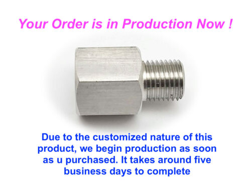 M14x1.5 Female to 3/8" NPT Male Stainless Sensor Adaptor Fittings Conversion - 第 6/6 張圖片