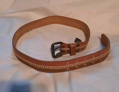 Brave Beltworks Tooled Italian Leather Belt Made in Canada | 30 Brave beltworks italian leather - Gem main image 2