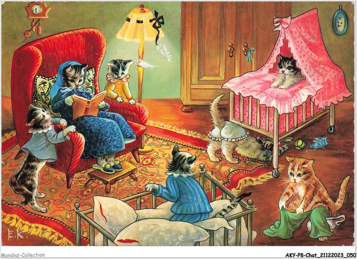 AKYP8-0725-CAT - CATS IN FAMILY | eBay