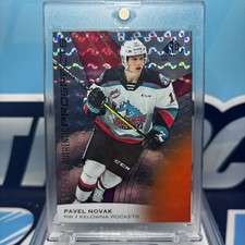 2019-20 SP Game Used CHL #40, PAVEL NOVAK SP RC 🔥🔥🔥 Orange Rookie /199