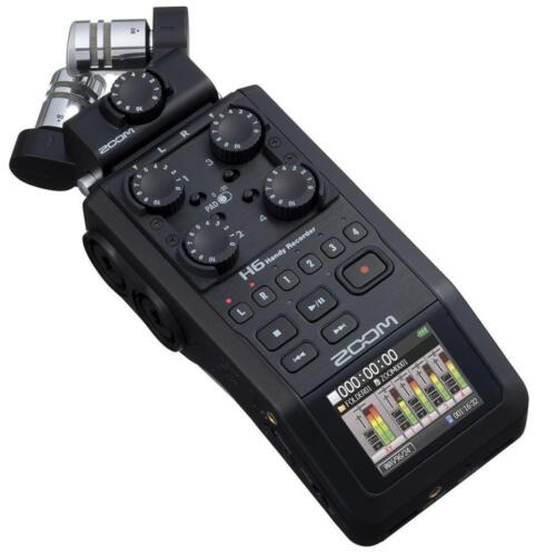 6 Channel Professional Portable Recorder with XY Mic Capsule - H6 BLACK - Afbeelding 1 van 6