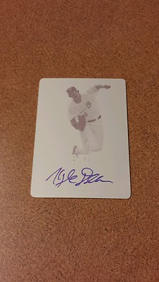 2014 leaf metal Perfect game Kyle Dean  autographed1/1 Magenta print platecard  