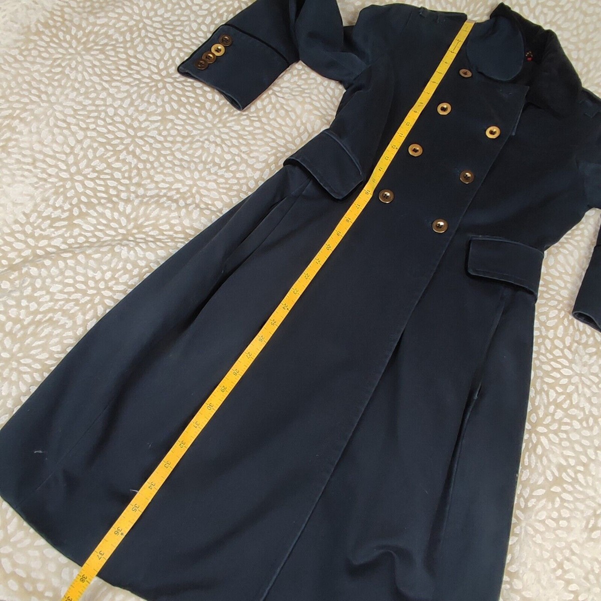 Marc by Marc Jacobs Trench Style Jacket XS Navy ASO Blair Waldorf