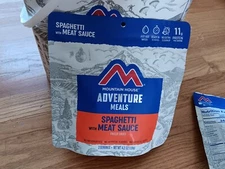 1 Pouch, Mountain House Spaghetti With Meat Sauce 2 Servings Survival Food
