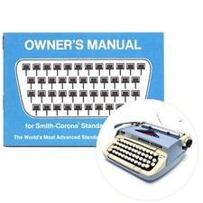 Smith Corona Galaxie Deluxe Typewriter Instruction Manual Repro Vtg User SCM thumbnail
