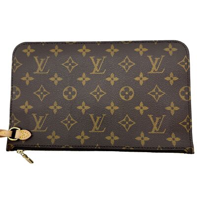 Auth LOUIS VUITTON Neverfull GM With Poach RFID M40990 Monogram
