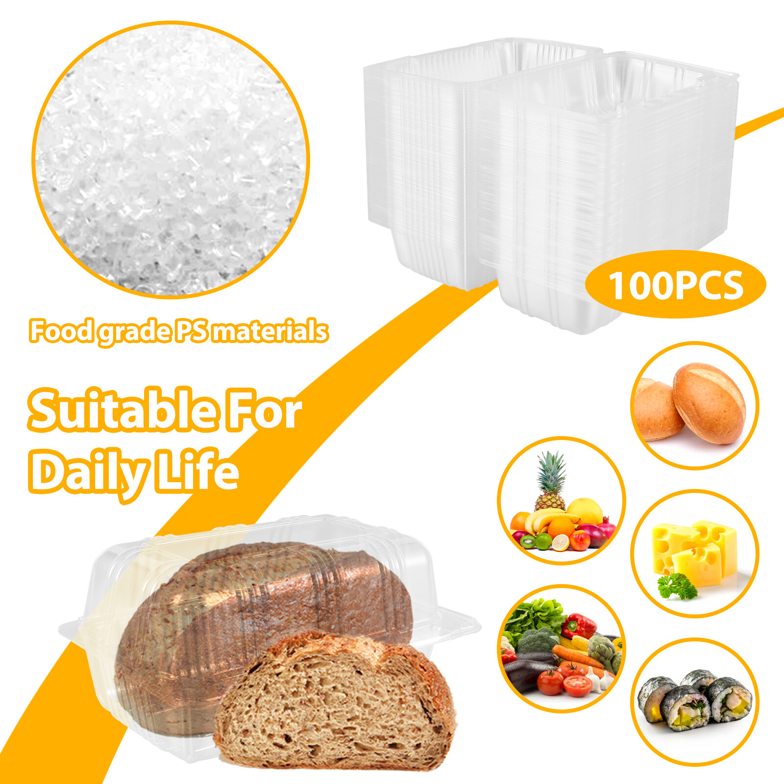 100Pcs Cake Slice Boxes Reusable Cupcake Slice Container Stackable for Muffins↑ eBay