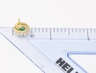 14k Solid Yellow gold Natural Emerald  & Diamond earring May Birthstone 2.25 ct — photo 7