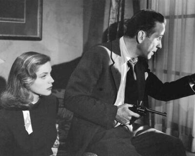 The Big Sleep 1946 Humphrey Bogart looks out of window Lauren Bacall ...