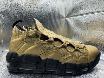RARE 🚀 Size 10.5 - Nike Air More Money Gold Black Mens Athletic