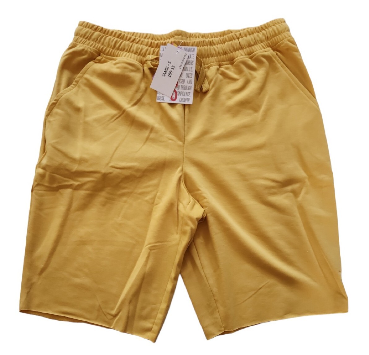 Lularoe Solid Yellow Small Jamie Drawstring Shorts 10