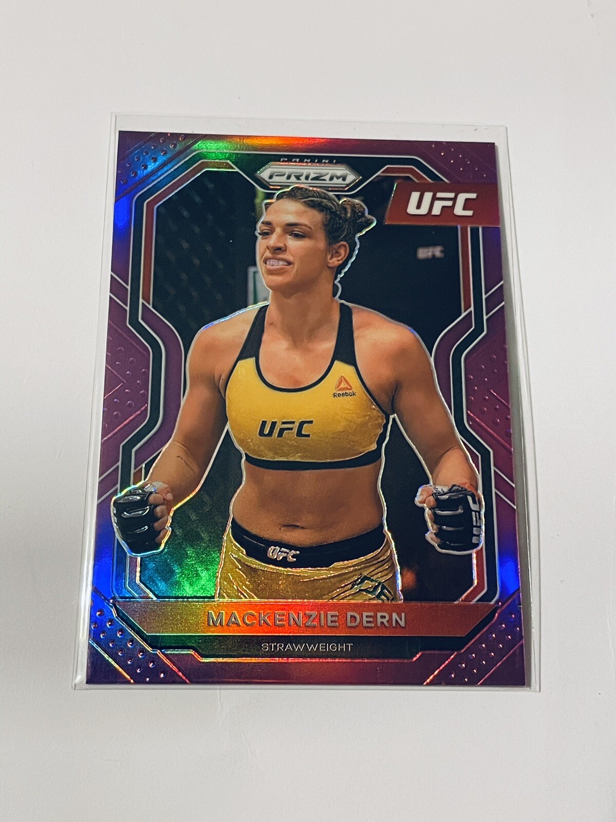 Mackenzie Dern UFC 2021 Panini Prizm Purple Debut Prizm Card 100/149