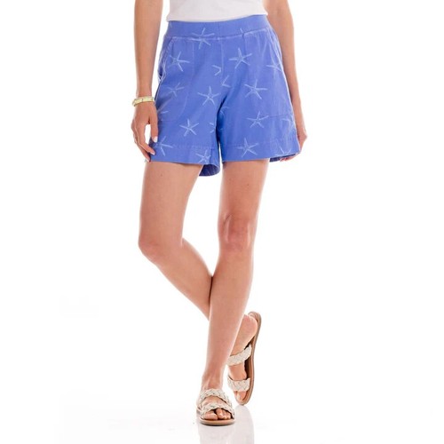 FRESH PRODUCE Large Peri BLUE STARFISH $66 Key Largo Jersey 7" In Shorts NWT L - Picture 3 of 4